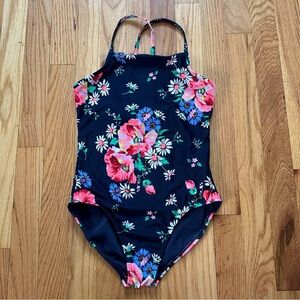 GAP Kids Floral Strappy One Piece Swimsuit size L